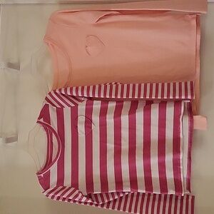 Wonder Nation Pair of Girl's Long Sleeve Shirt (Sz M 7-8)